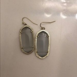 Kendra Scott Gold and grey Elle earrings